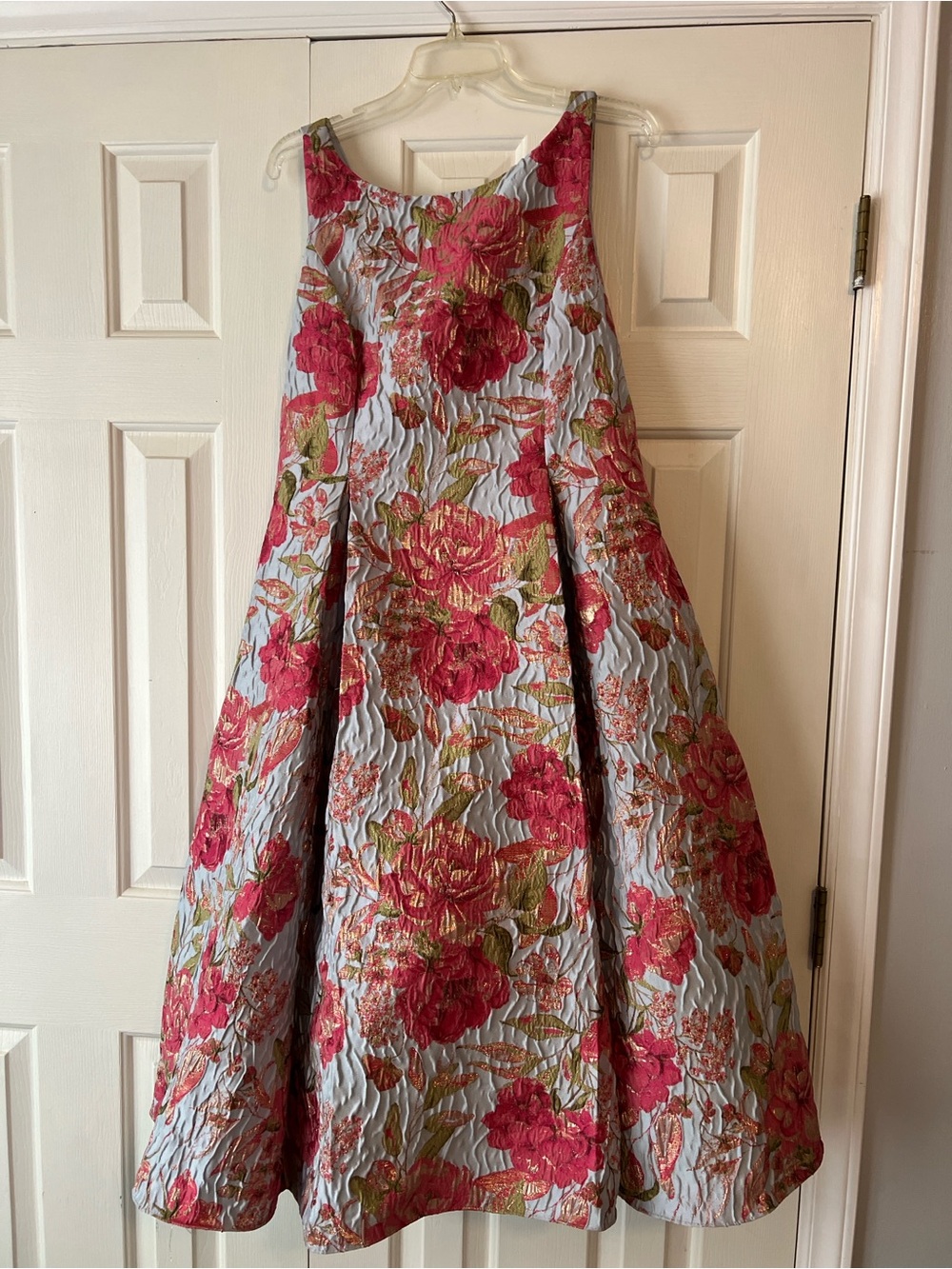 Pink Floral Formal Dress - Picture 2 of 4